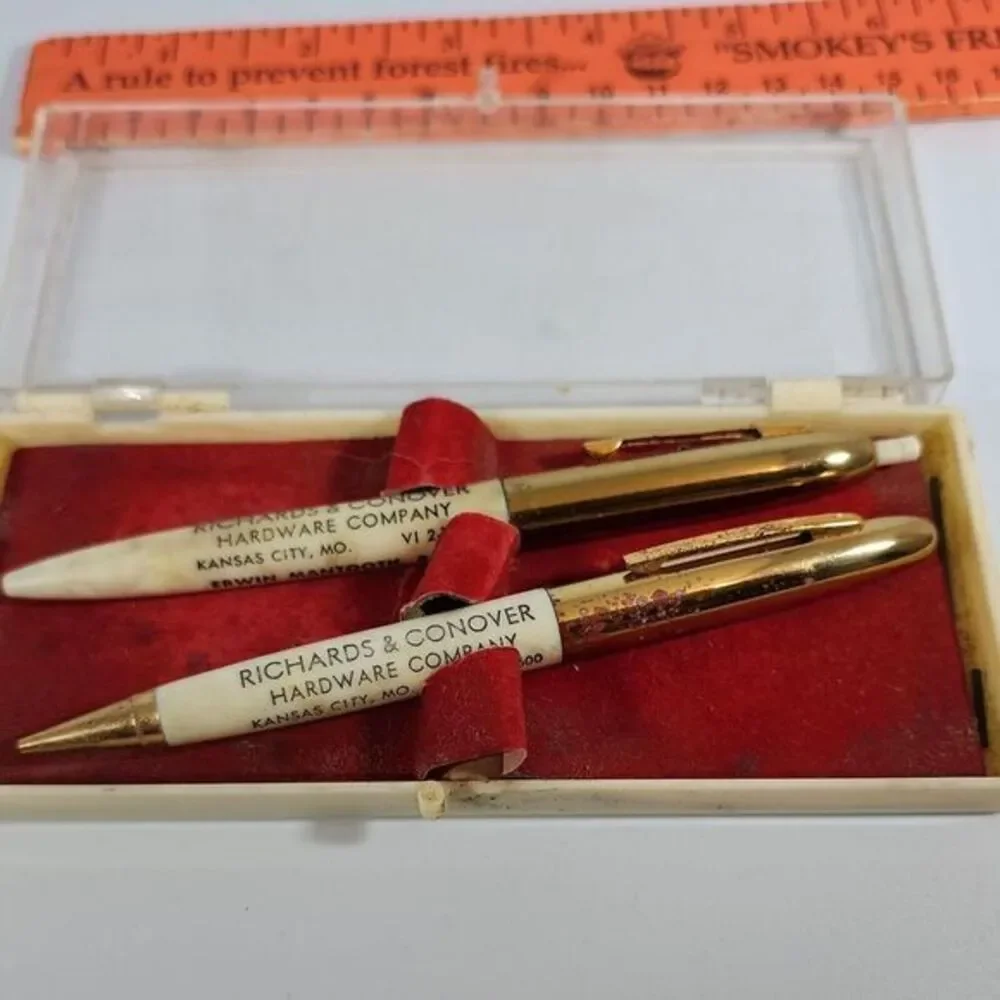 Vtg Ritepoint‎ Mechanical Pencil & Pen Hardware CO, KC, MO rep CO Advertising